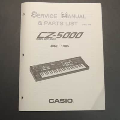 Casio CZ-5000 Service Manual & Parts List [Three Wave Music]