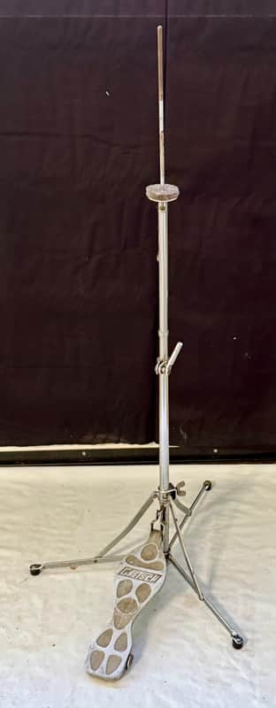 Gretsch Hi-Hat Cymbal Stand Vintage 60's Read DETAILS Flat Base Round Badge image 1