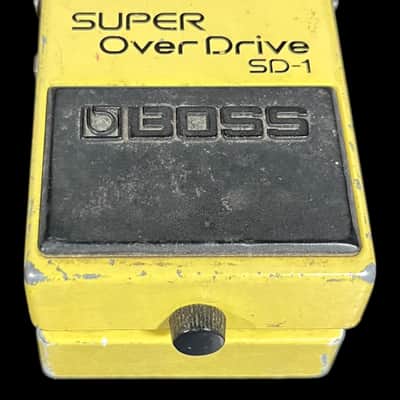 Boss SD-1 Super OverDrive (Black Label) 1981 - 1988 - Yellow X9363 image 2