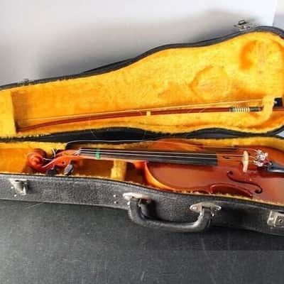 Suzuki model RR101 size 1/4 violin, Japan 1977, with case & bow, Very Good Cond image 20