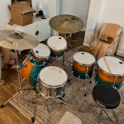 Mapex Armory Studioease Fast Tom 6-piece Shell Pack - Ocean Sunset, Sweetwater Exclusive 2024-Present - Sweetwater Exclusive - Ocean Sunset image 2