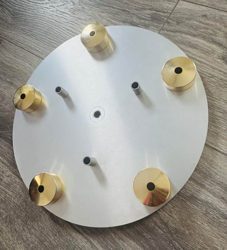 Transcriptors Saturn Turntable Platter 1968-1973 - Aluminum/Brass image 1