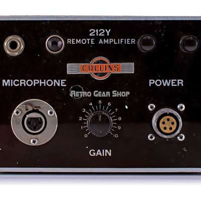 Collins 212Y Remote Tube Ribbon Mic Preamp Original Carry Bag Vintage Rare image 2