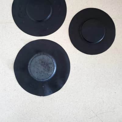Slingerland 3 Rubber Practice Pads 1970's - Rubber. image 3