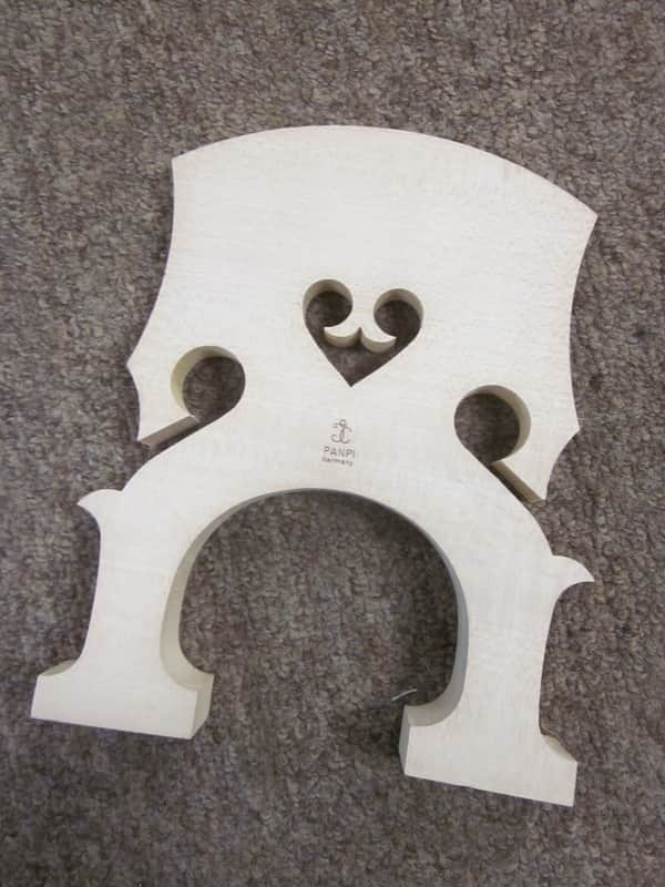 Panpi double bass bridge - new - 3/4 or 4/4 - new, German image 1
