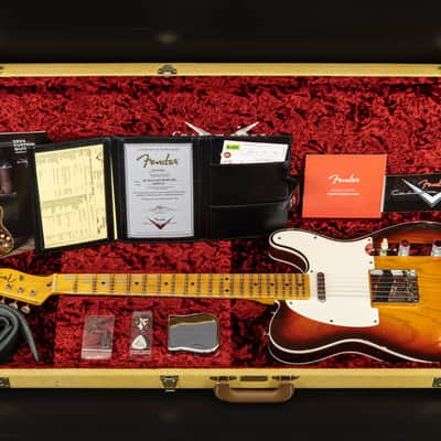 Fender Custom Shop 59 Tele Custom Relic MN - Wide-Fade Chocolate 3-Color Sunburst image 15