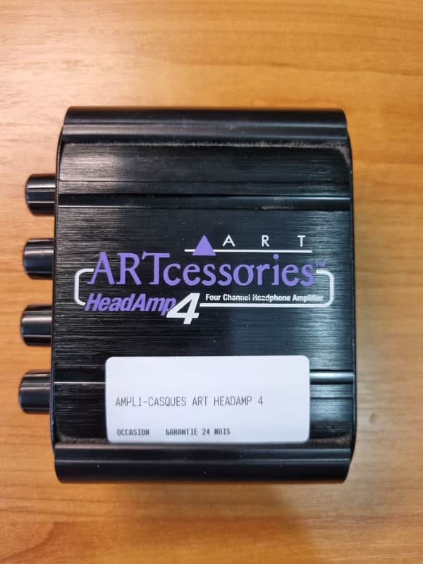 ART Headamp 4 8 Output Stereo Headphone Amplifier 2018 - Present - Black image 1
