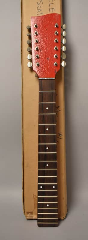 1960's Danelectro 12-String Prototype Neck Red w/Box image 1