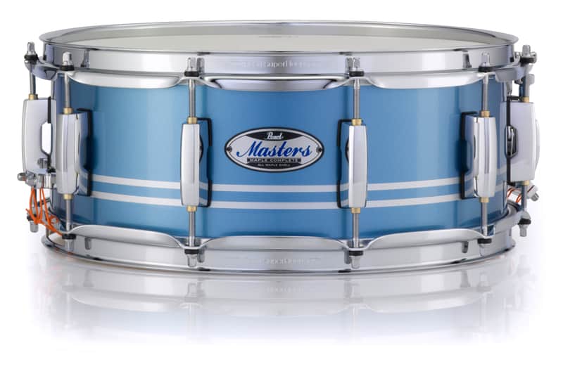 Pearl Masters Maple Complete Chrome Contrail 14x6.5" Snare Drum NEW | WorldShip | Authorized Dealer image 1