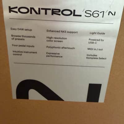 Native Instruments S61 Komplete Kontrol MK3 keyboard w polyphonic aftertouch 2023 - Black image 10