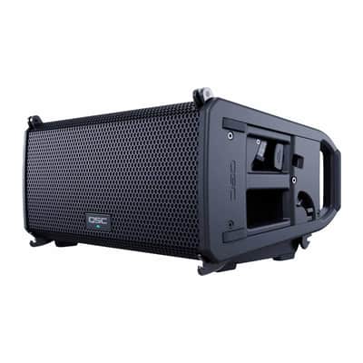 QSC LA108 8" Active Powered Line Array DJ PA Speakers 4 Pack w Stands & Cases image 2