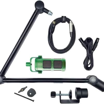 Sontronics STVCP-GRN Voicecasting Pack - Podcast / Streaming / Broadcast Microphone Set image 1