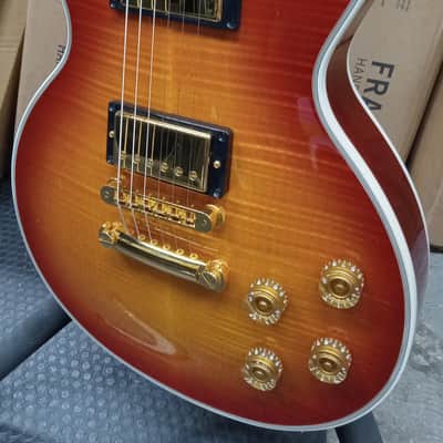 Gibson Les Paul Supreme in Cherry Sunburst (2003) 1st Year Gold Frets Fancy Binding! image 1