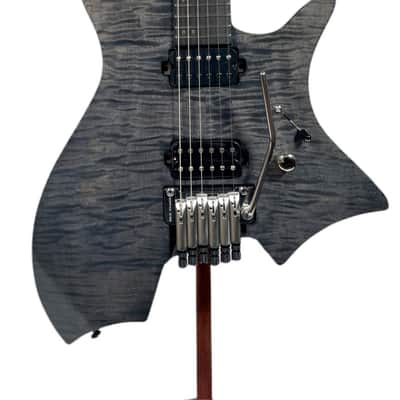 b3 Sahara Plus 6 Hollow Body 2022 Charcoal/Black, Figured Maple & Mahogany NEW (Authorized Dealer) image 3