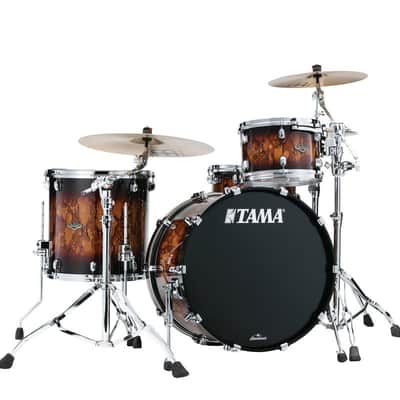 Tama WBS32RZS-MBR Starclassic Walnut/Birch Lacquer Shell Kit 3 pcs - Molten Brown Burst/Chrome HW image 13