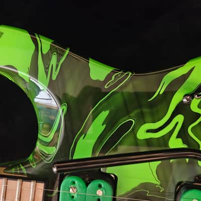 Jackson Pro Series DK2M Limited Run Slime 2014 Slime Green Swirl image 12