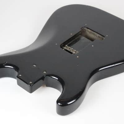 1989 Vintage Squier Fender Stratocaster Factory Black BODY Made in USA Strat 1980s image 13