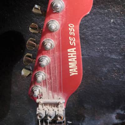 Yamaha SE 350 Super Strat Floyd Rose 1980s Candy Red image 4