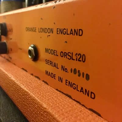 Orange SL-120 slave amplifier (or-120) original vintage uk matamp c 1970s Plexi image 6