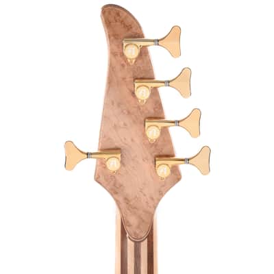 Alembic Europa 5-String Long-Scale w/Red Side LEDs, Birds Eye Maple Fingerboard, Walnut Core, & Walnut Backplates (Serial #U14695) image 7