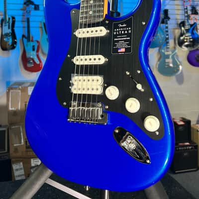 Fender American Ultra II Stratocaster HSS Electric Guitar - Noble Blue, Ebony Fingerboard, with Case, Free Ship 972 image 1