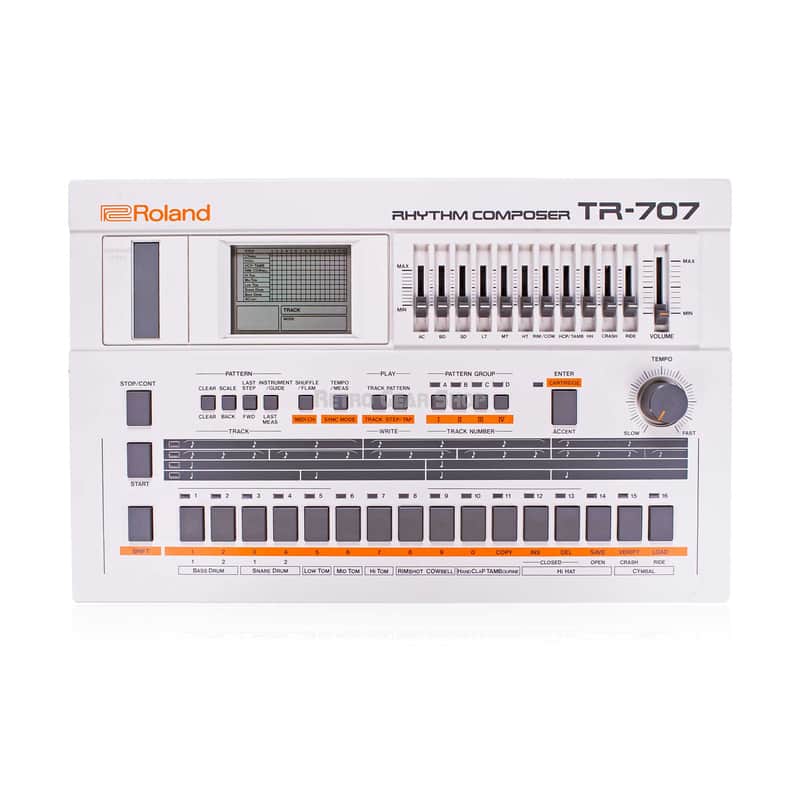Roland TR-707 Rhythm Composer Drum Machine Vintage Analog Synthesizer TR707 image 1