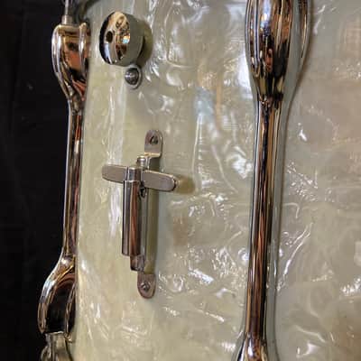 Slingerland - 10x14" No. 142 Marching Snare Drum, 1968–1972 - Marine Pearl image 8