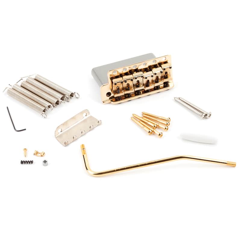 Genuine Fender American Vintage 62/SRV LEFT-HANDED Strat Bridge Assembly - GOLD image 1