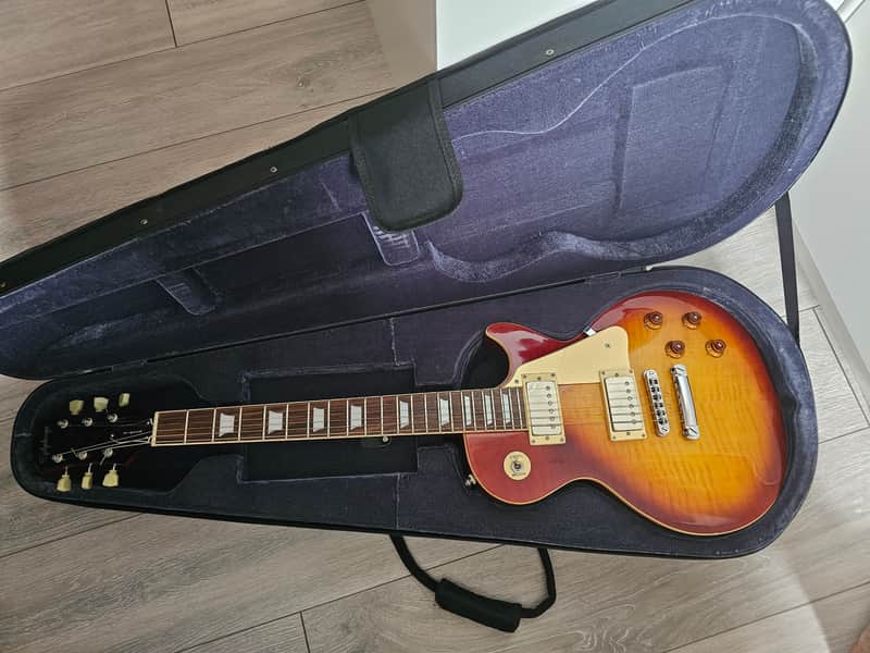 Epiphone Les Paul Standard (PlusTop Pro I think!) - Vintage Sunburst image 1