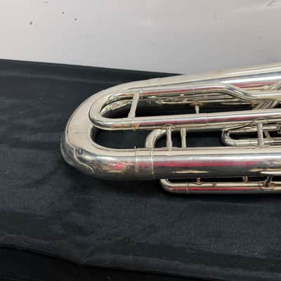 Used Yamaha YEP-321 Silver 4-Valve Bb Euphonium with SKB 375 Case Just Serviced image 21