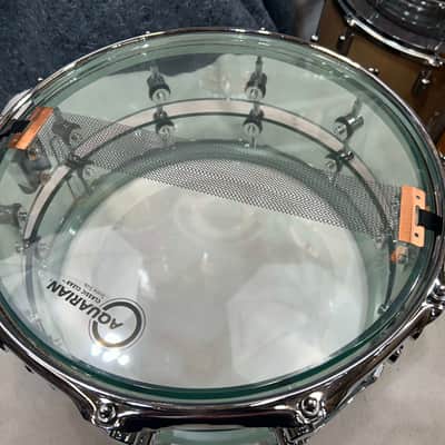Spaun 7X14" Slotted Acrylic Snare Drum (314-1174) 2000's - Coke Bottle image 21