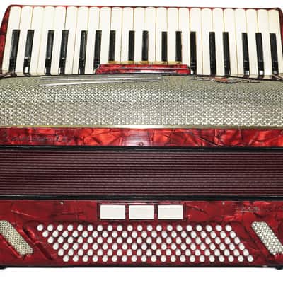 Barcarole Prominenz Piano Accordion made in Germany 120 Bass Buttons New Straps Case 2230, Rich and Bright sound, Concert Accordion for Adults image 3