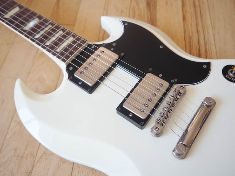 1989 Greco SG Standard '61 Reissue Guitar Mint Collection White