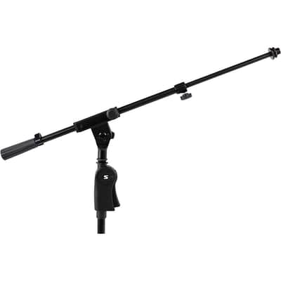 Shure Deluxe Tripod Mic Stand With Telescoping Boom and Pistol Grip One-Handed Clutch - Regular Black image 4