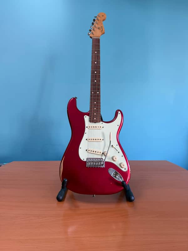 Fender Fender Road Worn 60s Strat with American Vintage 59 Pickups 2022 - Faded Candy Apple Red image 1