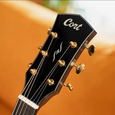 Cort Gold MC6 Ovangkol Acoustic-Electric Guitar w/Premium Gig-bag. Natural Gloss, B-Stock image 8