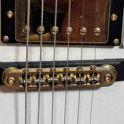 Greg Bennett LaSalle JZ-2 LTD Hollow Body Electric Guitar White Gold Bigsby Korea 2004 w/ Case image 12