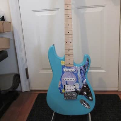 ~Cashified~ Kramer Strat-Style Blue - Van Gogh - Rock 'n' Roller image 4