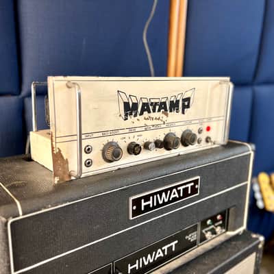 Matamp GT-100 c 1970 - Original vintage UK White face steel panel 100 watt orange green image 2