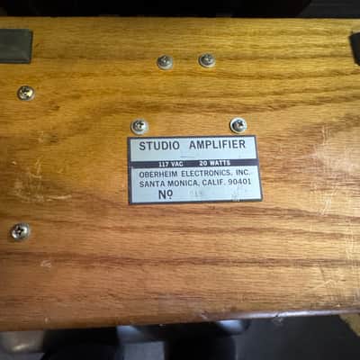 Oberheim Studio Amp 1975 - Natural wood image 3