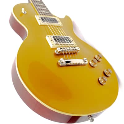 Epiphone Les Paul Standard GoldTop MIJ w/ Duesenberg Style Pickups, Pearloid Trapezoid Inlays, Schaller Strap Buttons image 4