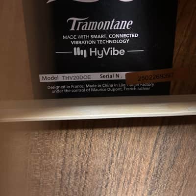 Lag Tramontane Hyvibe THV20DCE Acoustic Guitar w/Electronics - Natural image 3