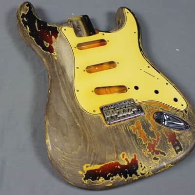 MJT Official Custom Order Vintage Aged Nitro Finish Guitar Body by Mark Jenny VTS Sunburst image 1
