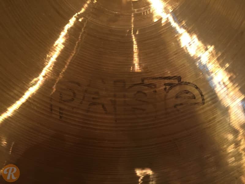 Paiste 16" 2002 "Black Label" Crash Cymbal 1971 - 1980 image 4