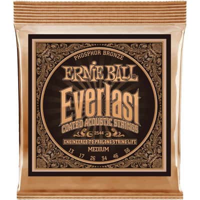 Ernie Ball 2544 Everlast coated phophore bronze medium 13-56 image 1