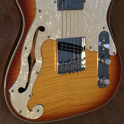 PT BERGER "BAKERSFIELD" RODEO DeLUXE Custom Thinline Tele Hybrid DoubleAAA Vintage Iced Tea Boutique image 16