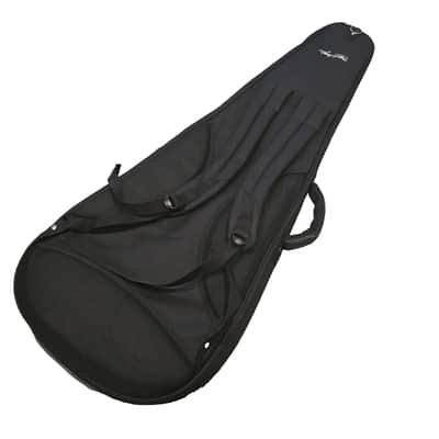 Cumberland Guitars - Embroidered Deluxe Teardrop Electric Guitar Case - Black / Black image 3