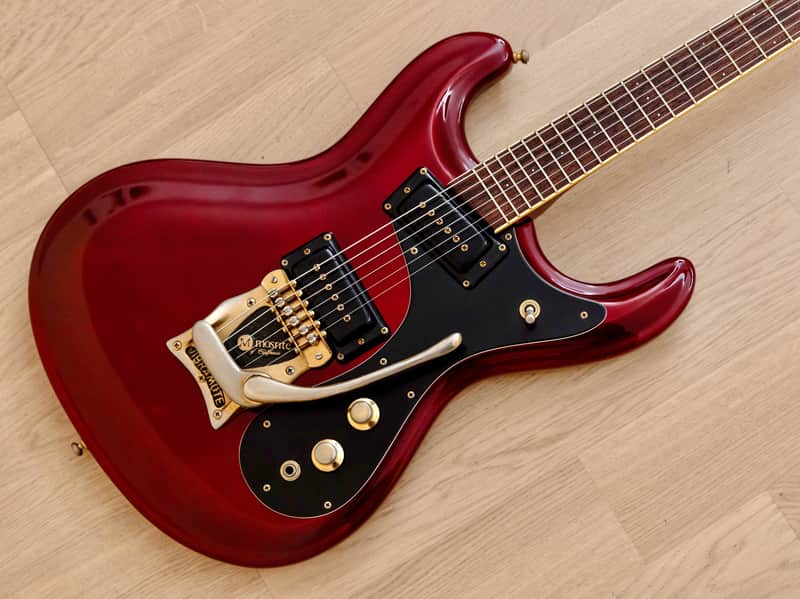1993 Mosrite USA '64 Ventures Model "Built in Soul" Candy Apple Red w/ Vibramute, Case image 1