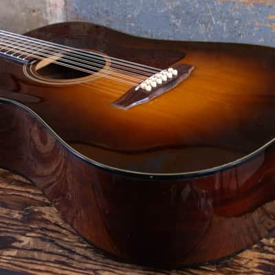 Guild USA D-25-12 1995 - Antique Burst image 5
