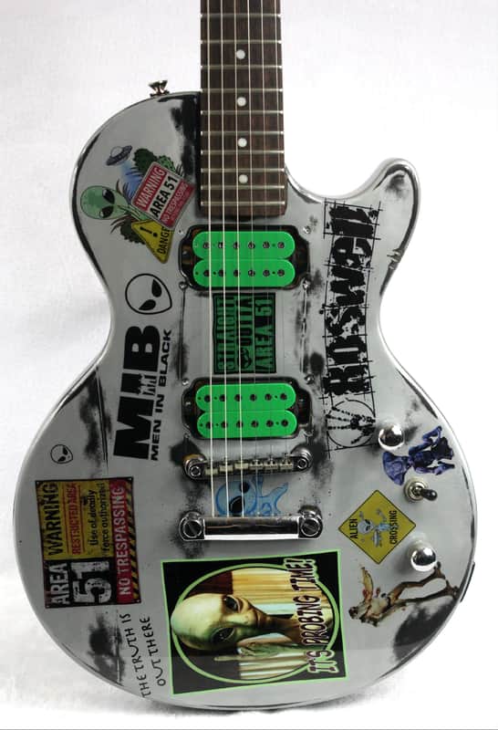 Custom Painted and Upgraded (Aged and Worn) Epiphone LP Special ll With Matching Headstock image 1